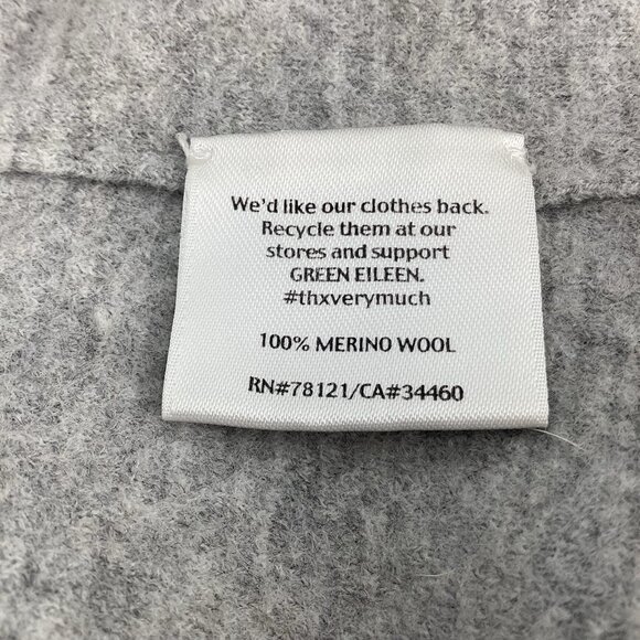 Eileen Fisher Women’s Gray Boiled Merino Wool Jacket Capsule Wardrobe Size M - Picture 8 of 11